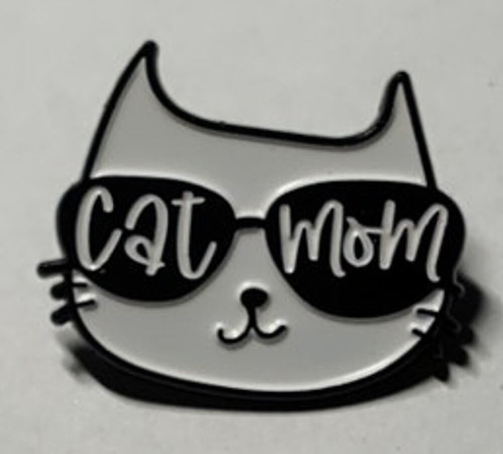 Cute Cool Cat Mom Pin Kitty Lapel Hat Brooch